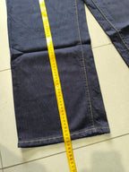 Denim Jeans Baggy Fit Blue Gold Botton Vintage Y2K (S)