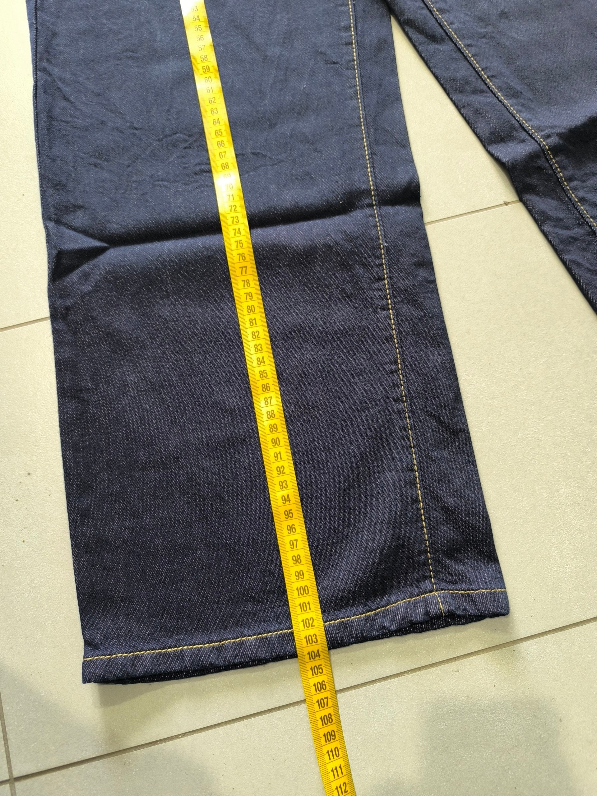 Denim Jeans Baggy Fit Blue Gold Botton Vintage Y2K (S)