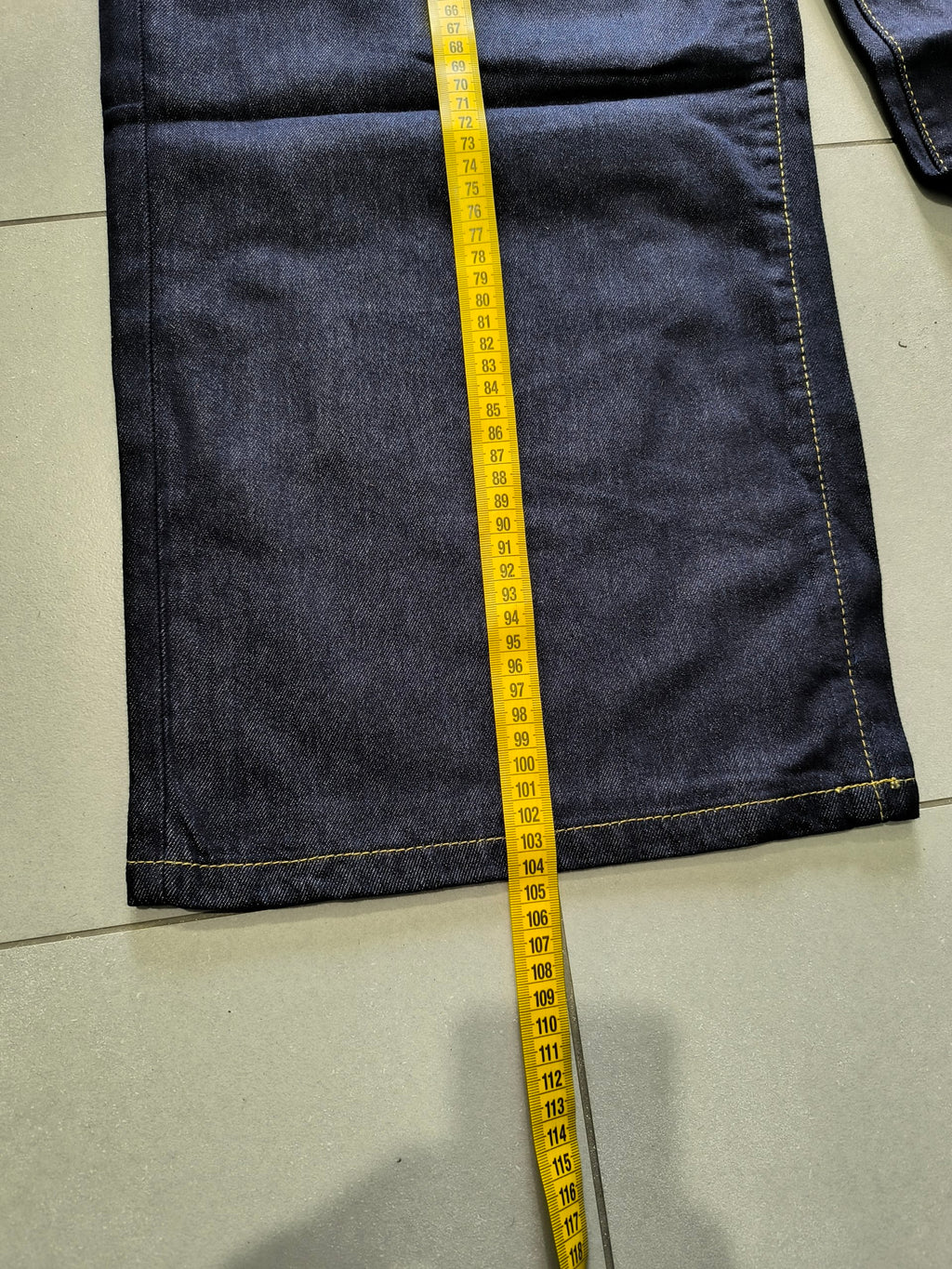Denim Jeans Baggy Fit Blue Gold Botton Vintage Y2K (M)