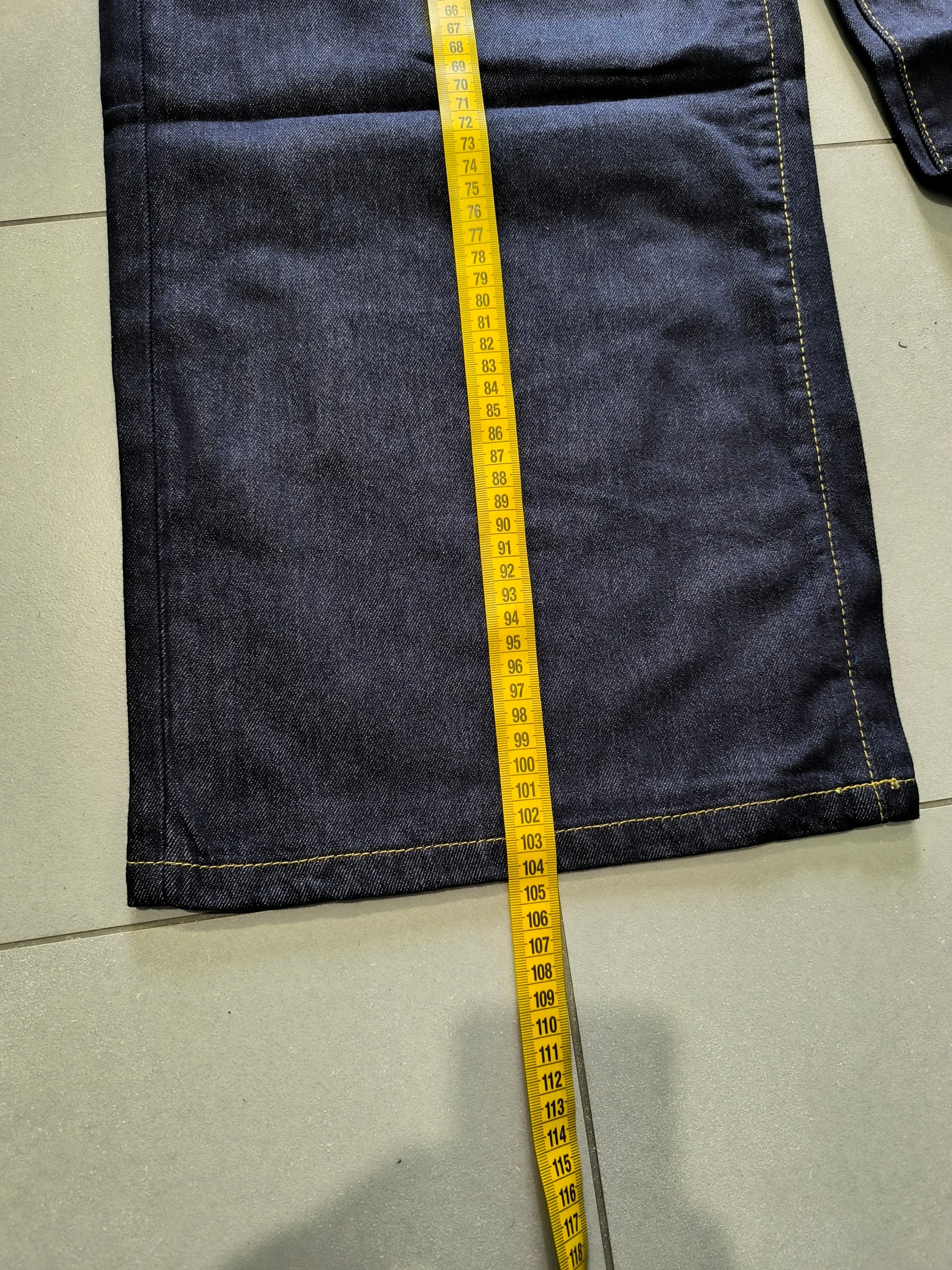 Denim Jeans Baggy Fit Blue Gold Botton Vintage Y2K (M)