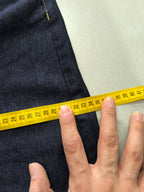 Denim Jeans Baggy Fit Blue Gold Botton Vintage Y2K (M)