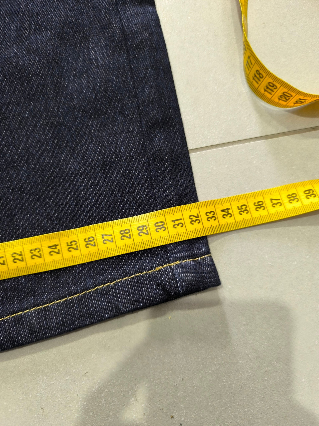 Denim Jeans Baggy Fit Blue Gold Botton Vintage Y2K (M)