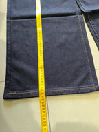Denim Jeans Baggy Fit Blue Gold Botton Vintage Y2K (L)
