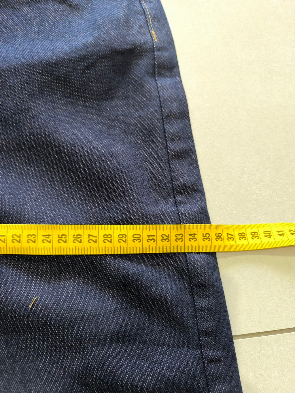 Denim Jeans Baggy Fit Blue Gold Botton Vintage Y2K (L)