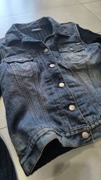 Giubbino Miss Sixty Luxury denim nero Y2K taglia L