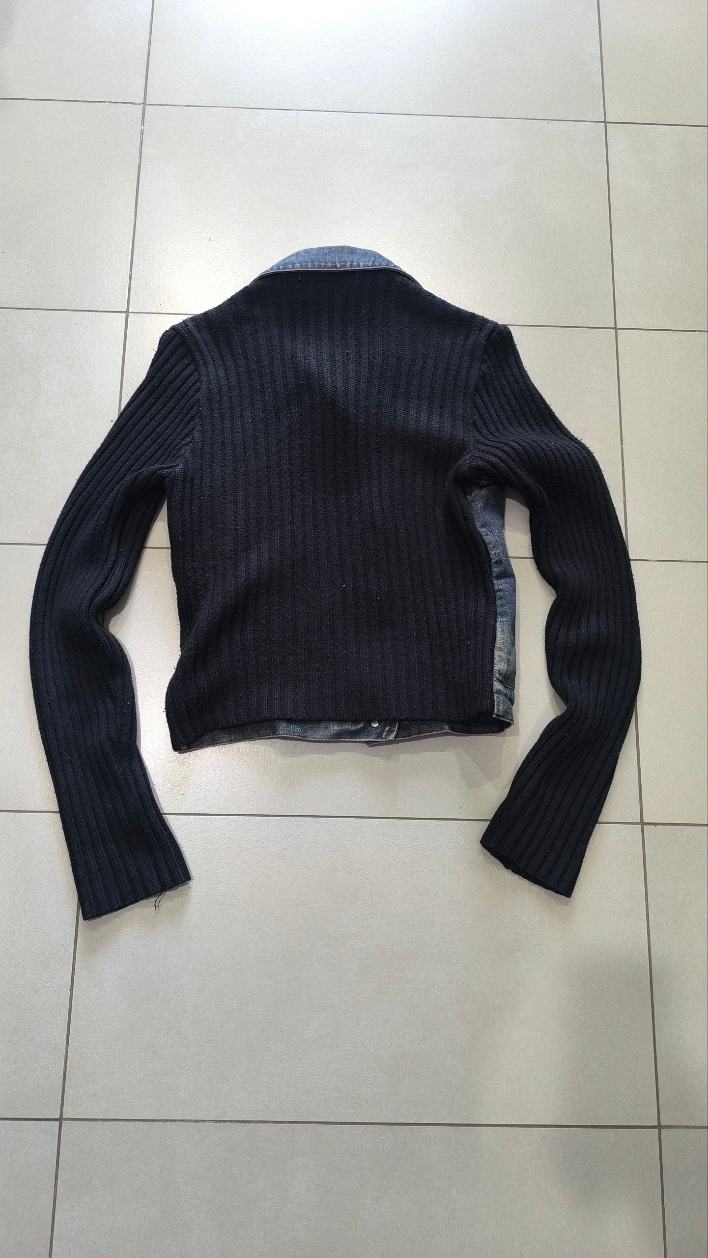 Giubbino Miss Sixty Luxury denim nero Y2K taglia L