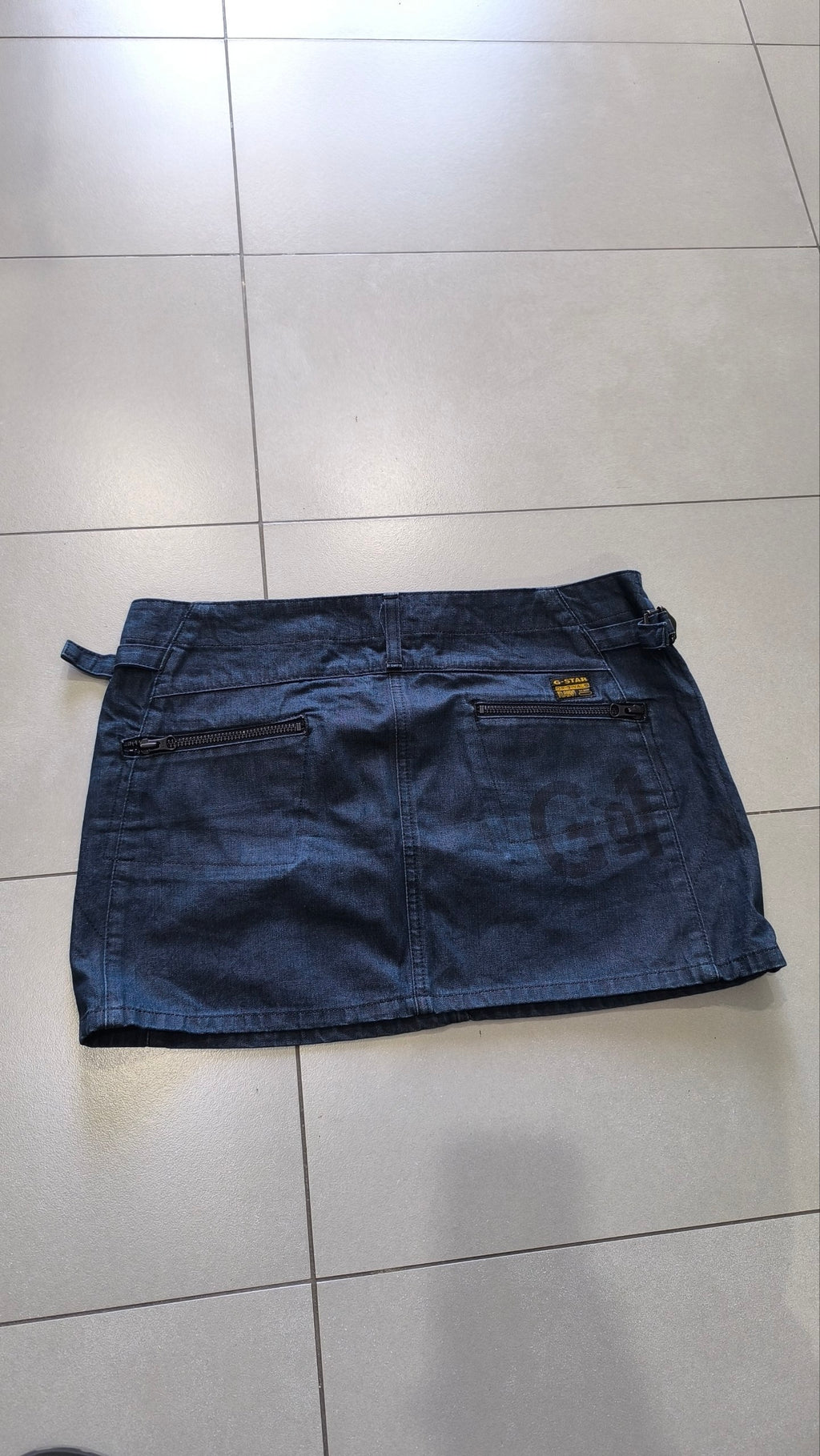 Minigonna G-Star RAW denim blu Y2K vita bassa L