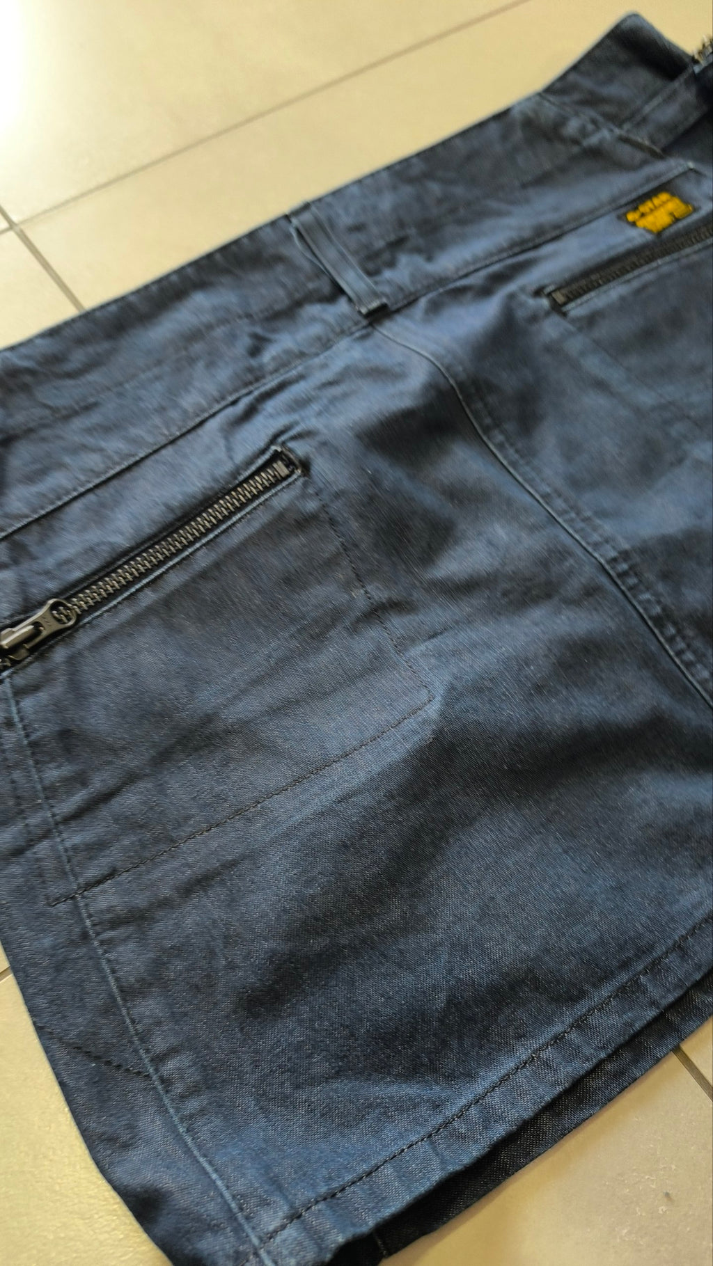Minigonna G-Star RAW denim blu Y2K vita bassa L