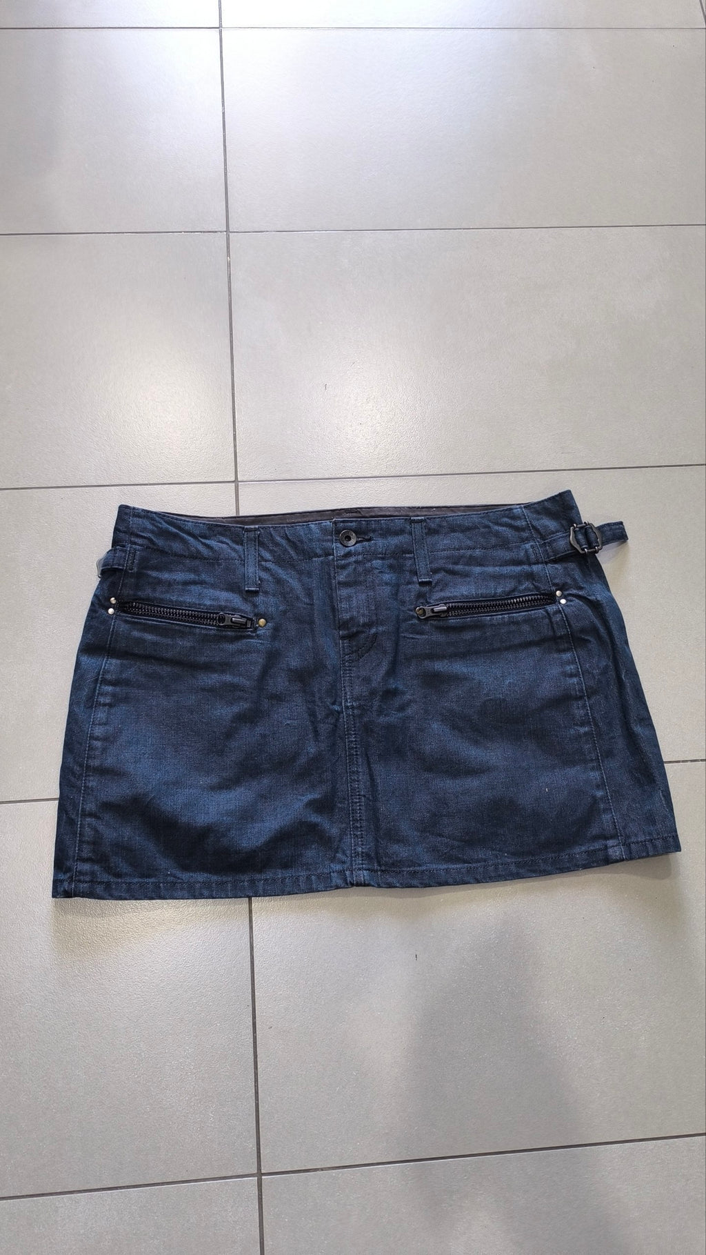 Minigonna G-Star RAW denim blu Y2K vita bassa L