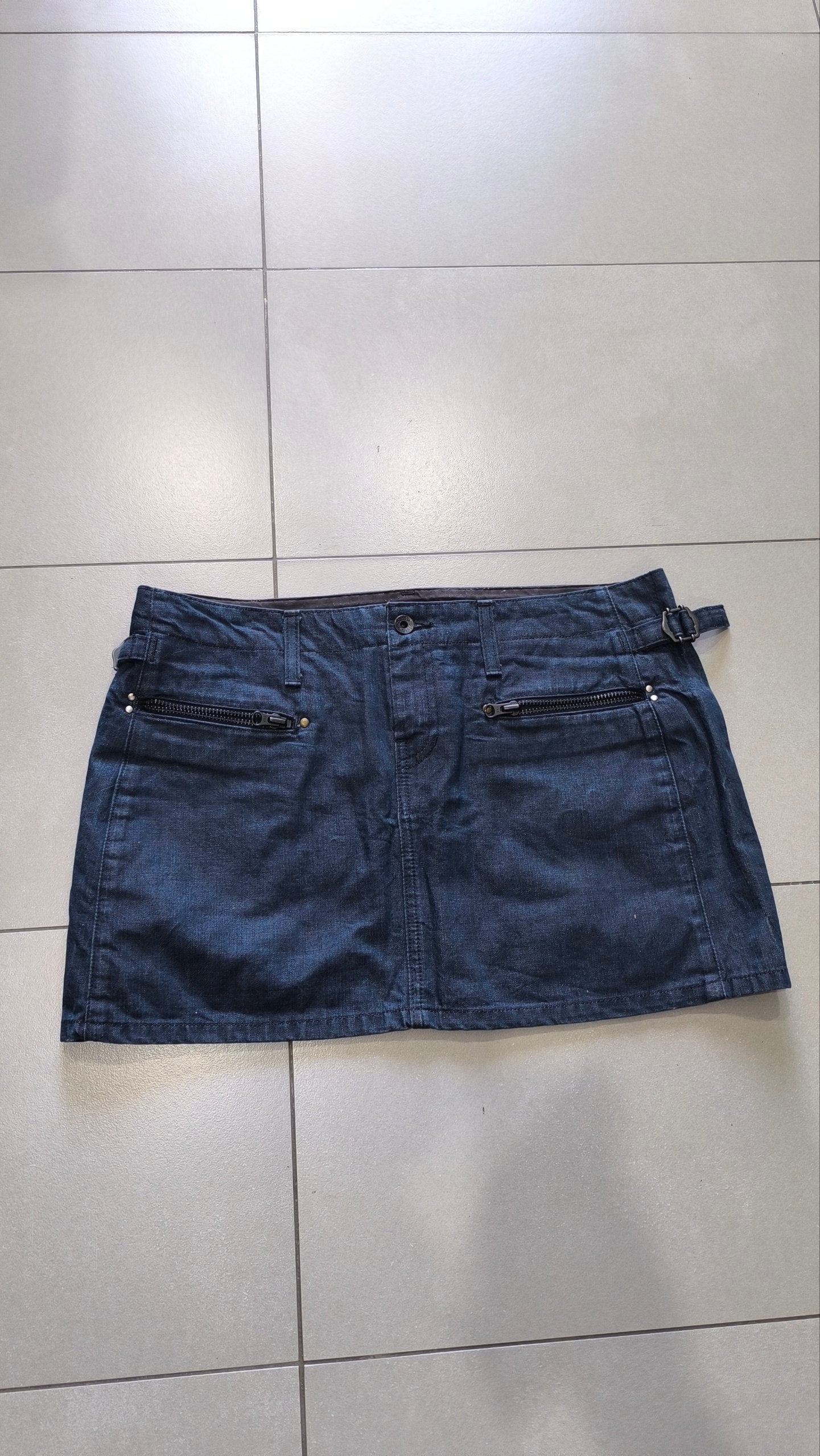 Minigonna G-Star RAW denim blu Y2K vita bassa L