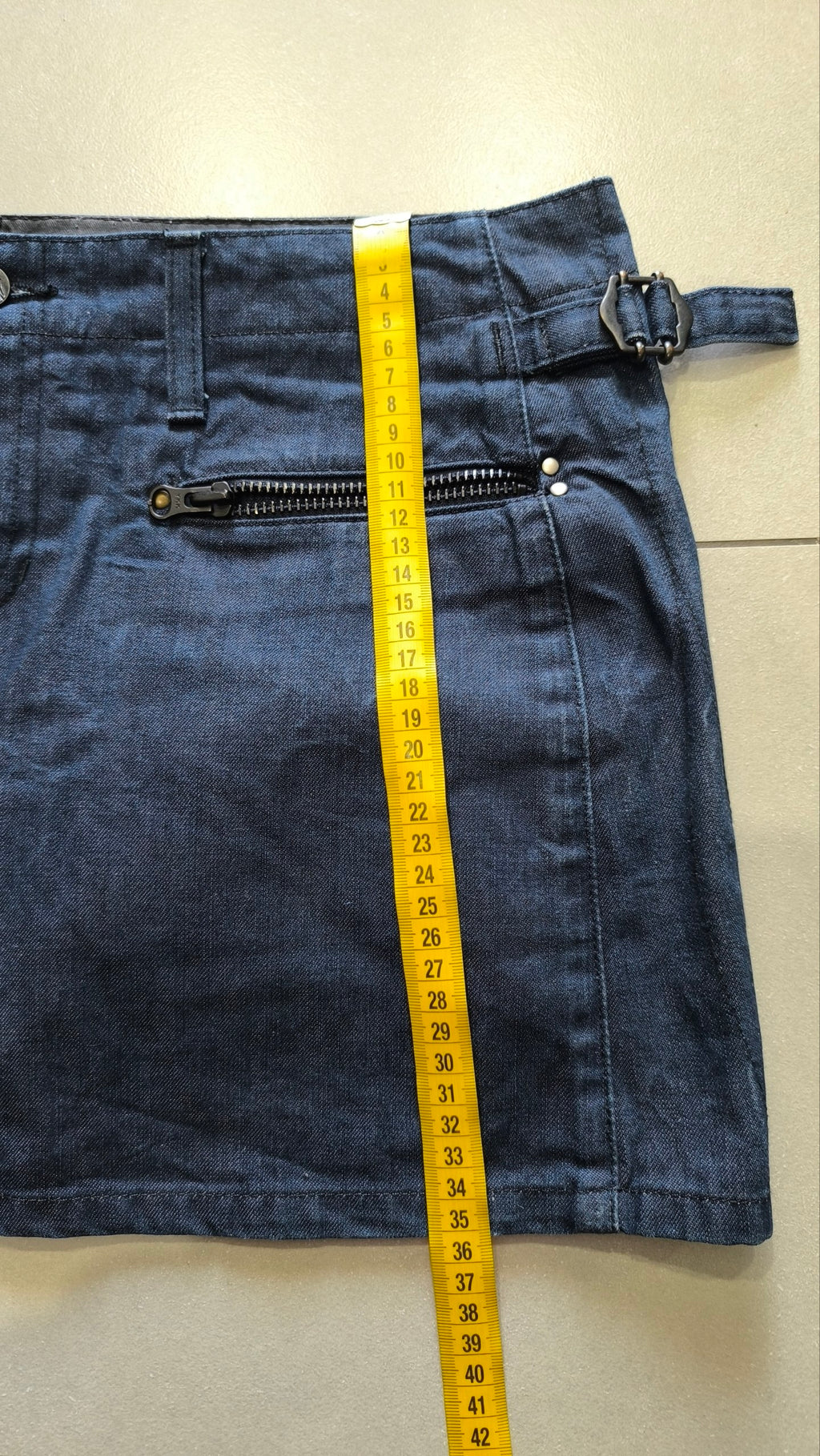 Minigonna G-Star RAW denim blu Y2K vita bassa L