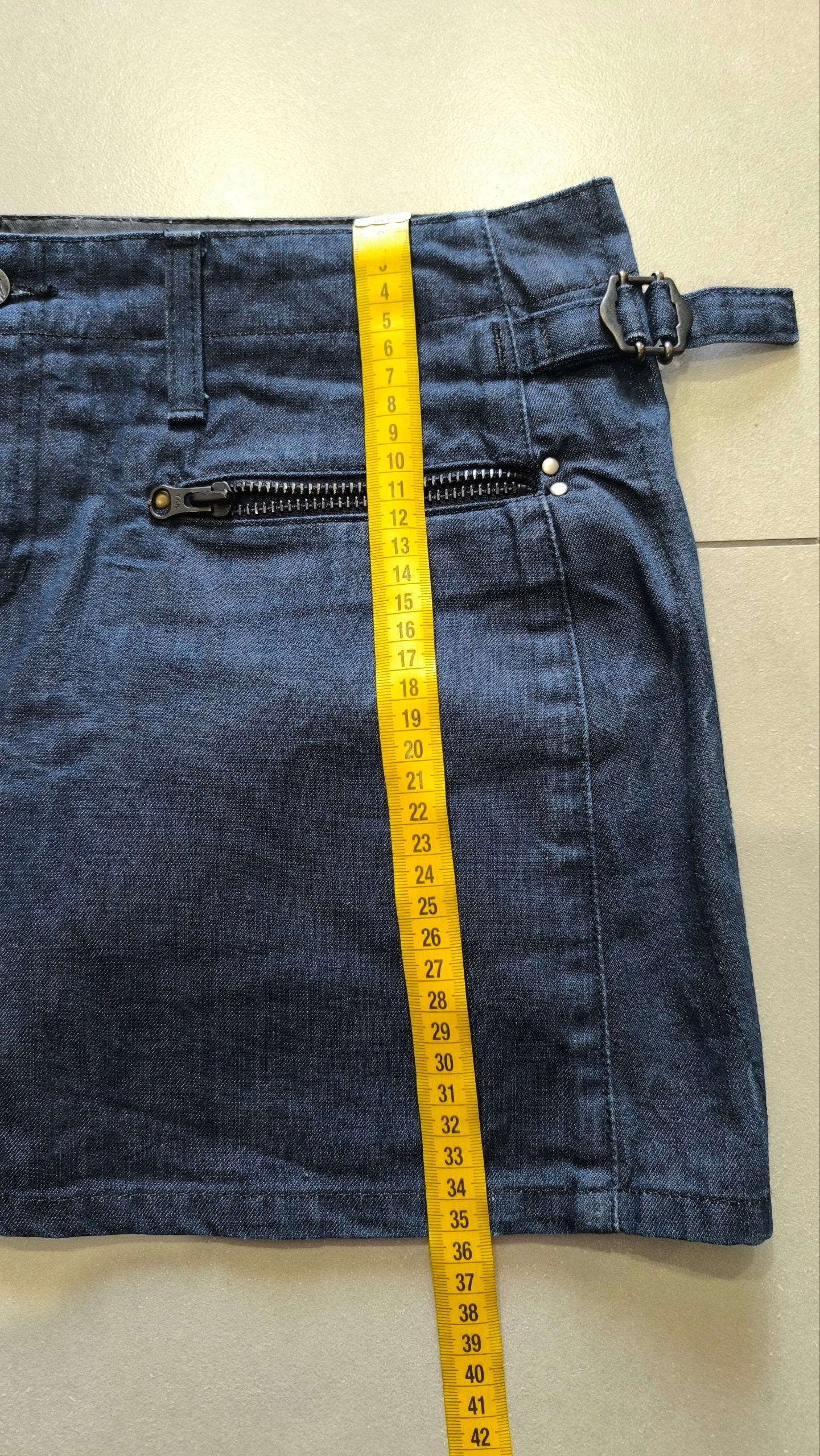 Minigonna G-Star RAW denim blu Y2K vita bassa L