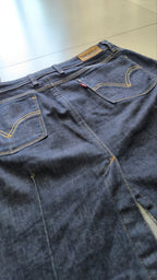 Gonna Levi’s jeans denim scuro vintage vita bassa L Y2K Rare Levis Piece