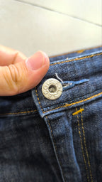 Gonna Levi’s jeans denim scuro vintage vita bassa L Y2K Rare Levis Piece