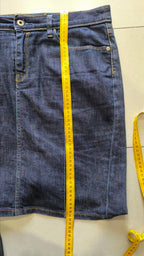 Gonna Levi’s jeans denim scuro vintage vita bassa L Y2K Rare Levis Piece