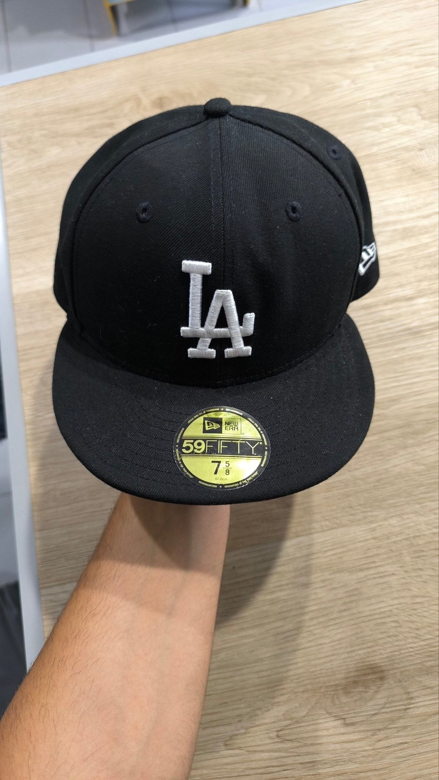 Cappello New Era 59FIFTY LA nero taglia 7 5/8