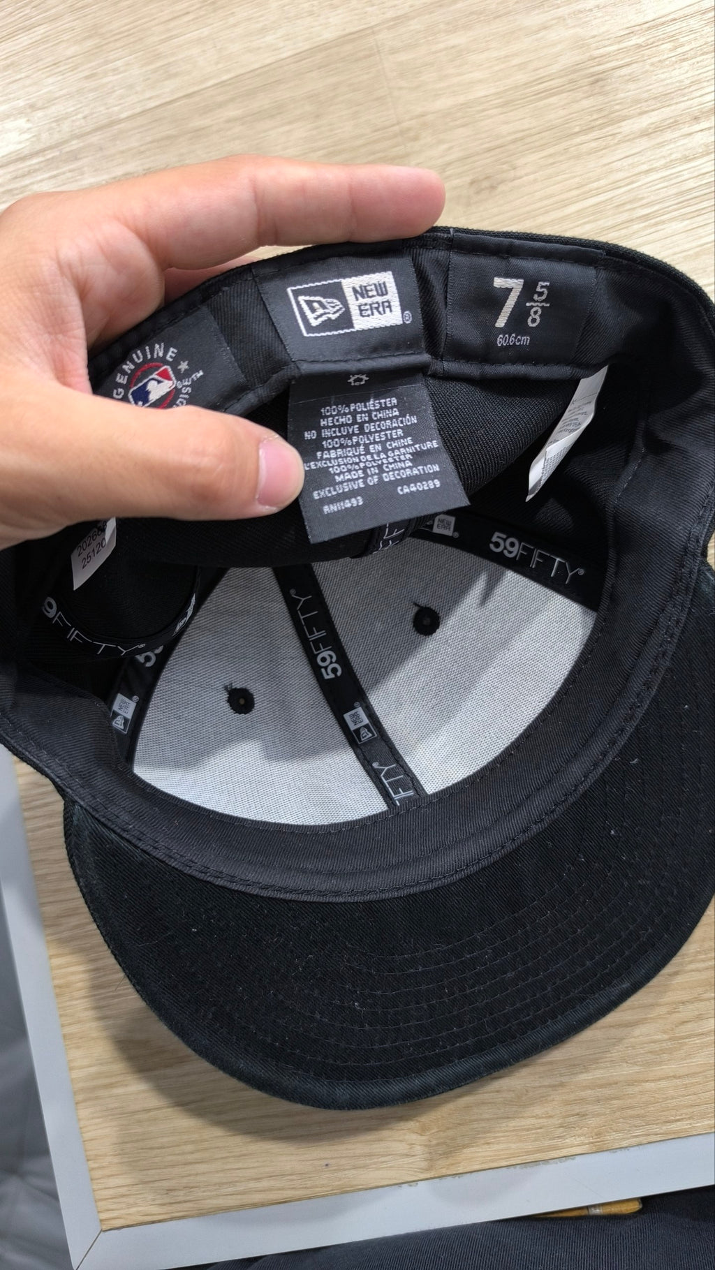 Cappello New Era 59FIFTY LA nero taglia 7 5/8