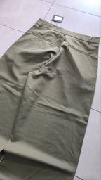 Pantalone uomo wide leg verde oliva cotone sartoriale Baggy Fit Vintage Y2K