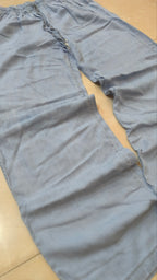 Pantaloni azzurri wide leg con elastico in vita Super Baggy Fit Light Pants Taglia Unica