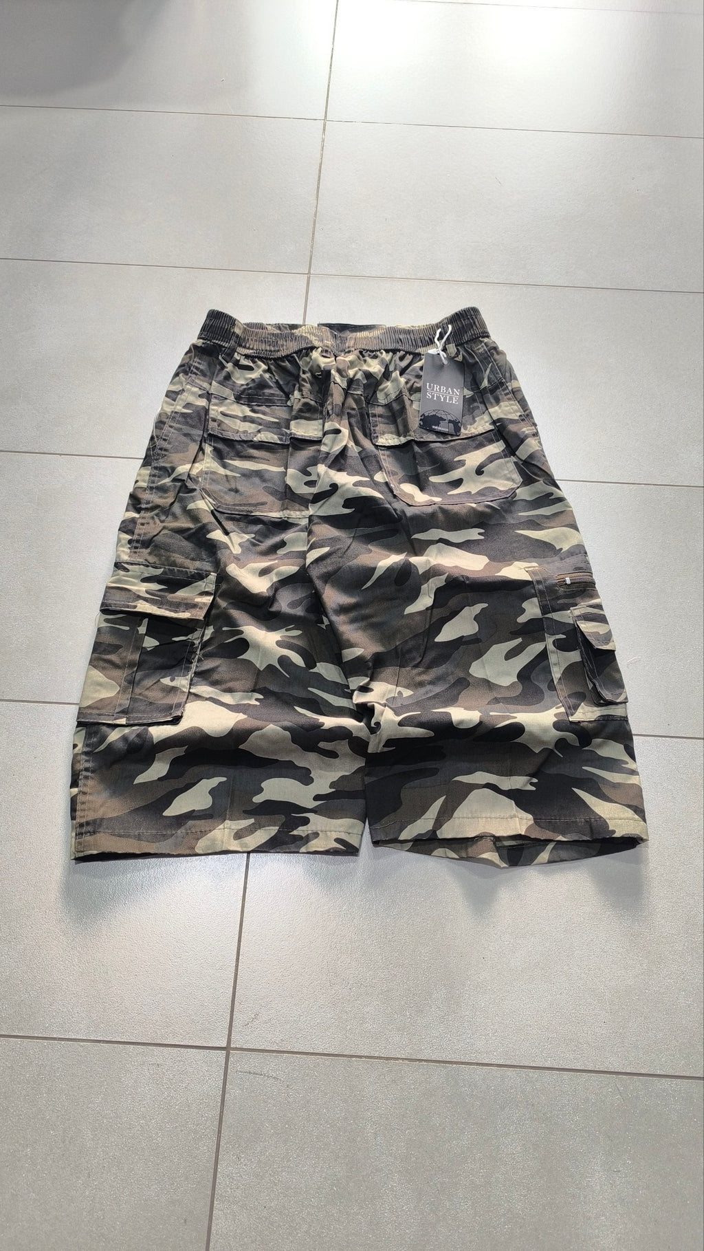 Bermuda cargo camouflage baggy vintage Y2K Jorts "Dark"