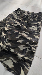 Bermuda cargo camouflage baggy vintage Y2K Jorts "Dark"