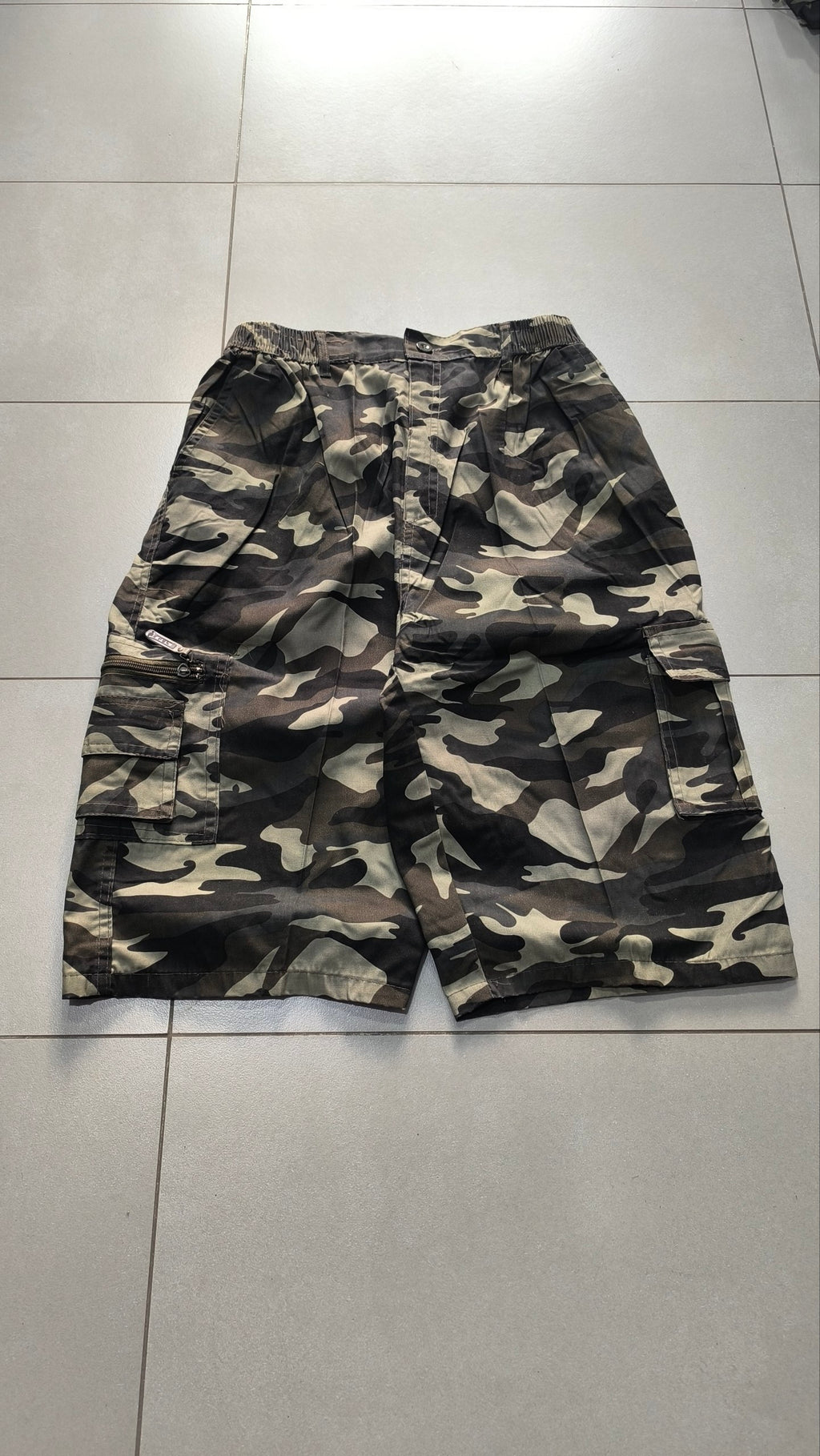 Bermuda cargo camouflage baggy vintage Y2K Jorts "Dark"
