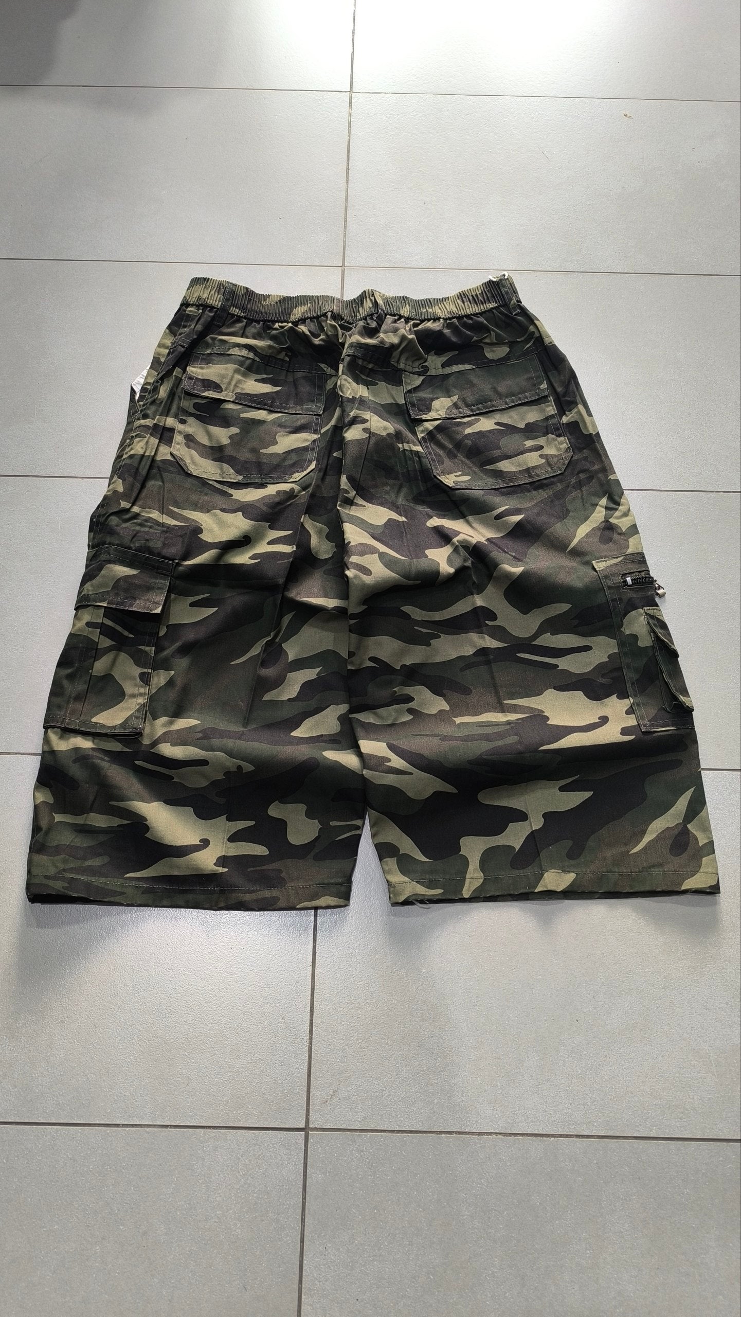 Bermuda cargo camouflage baggy vintage Y2K Jorts "Green"