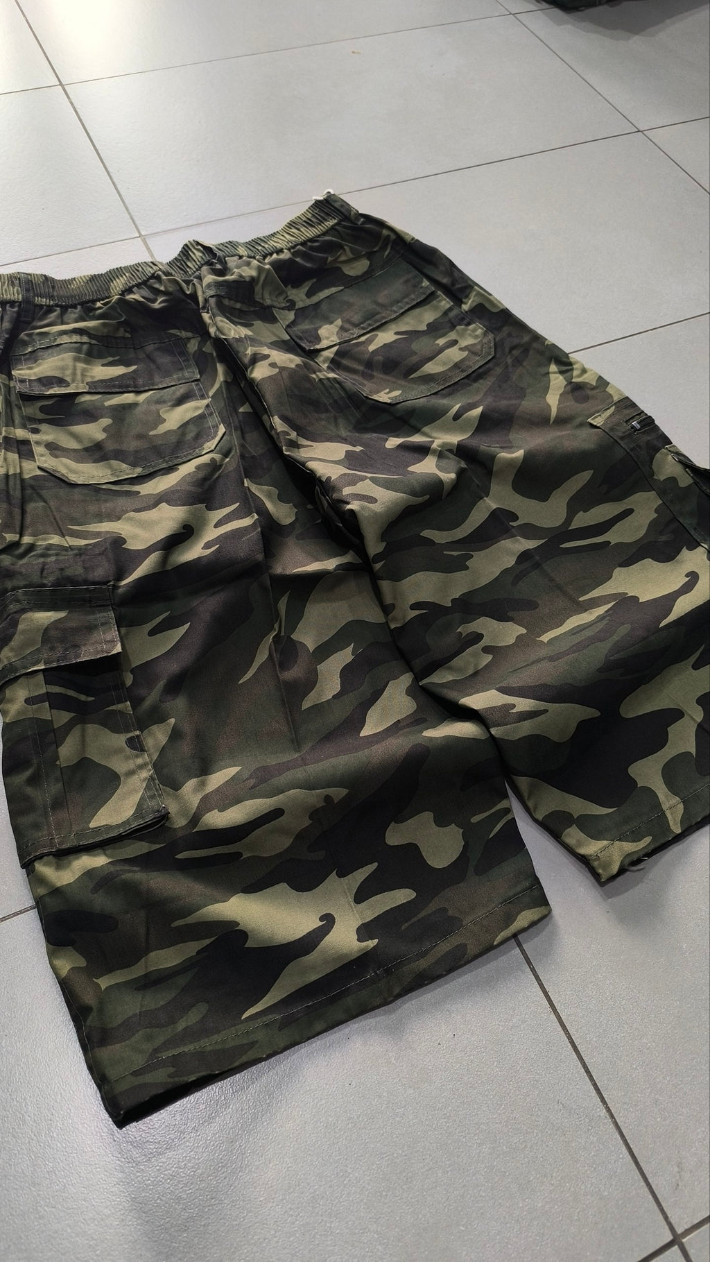 Bermuda cargo camouflage baggy vintage Y2K Jorts "Green"