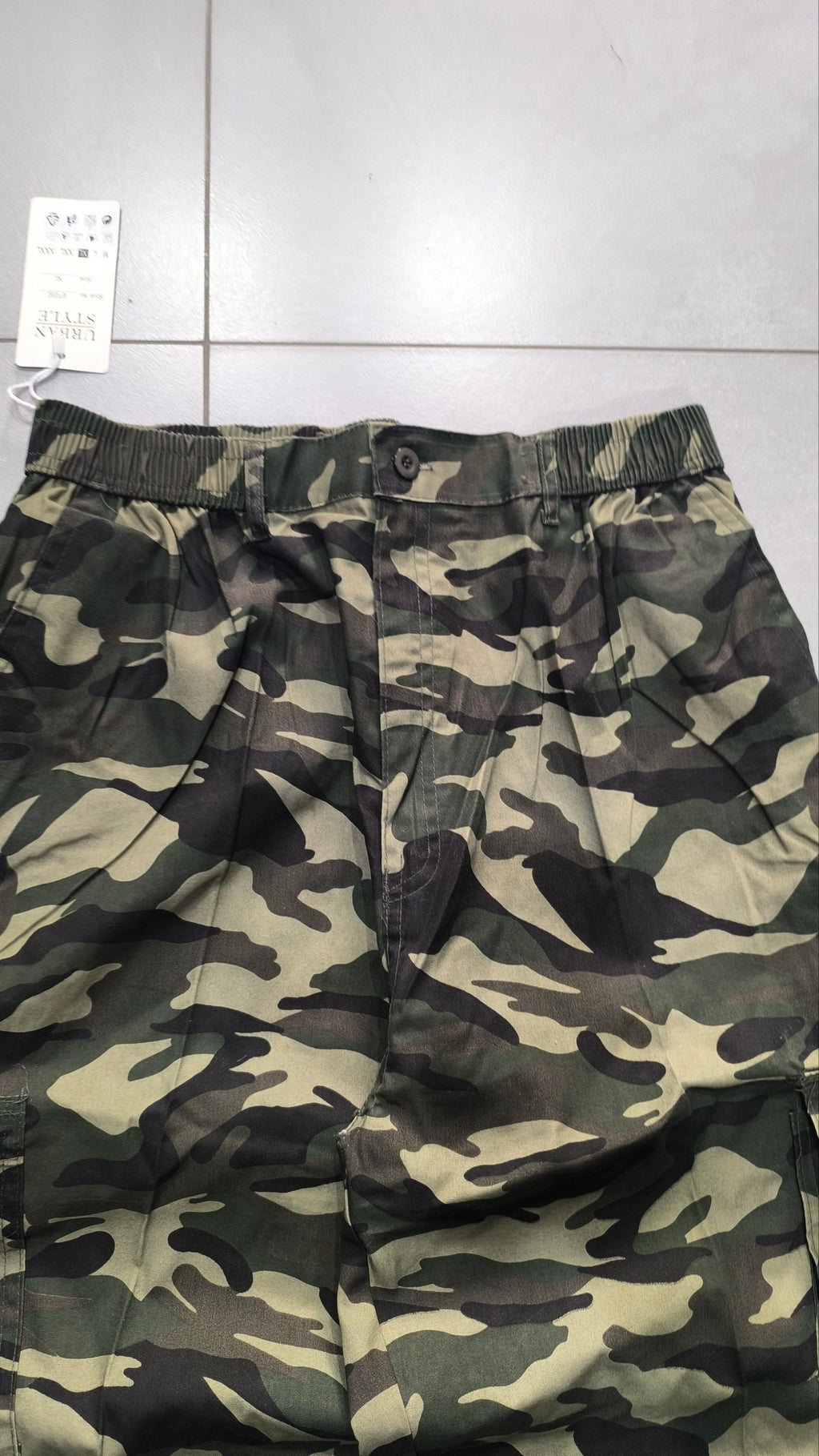 Bermuda cargo camouflage baggy vintage Y2K Jorts "Green"