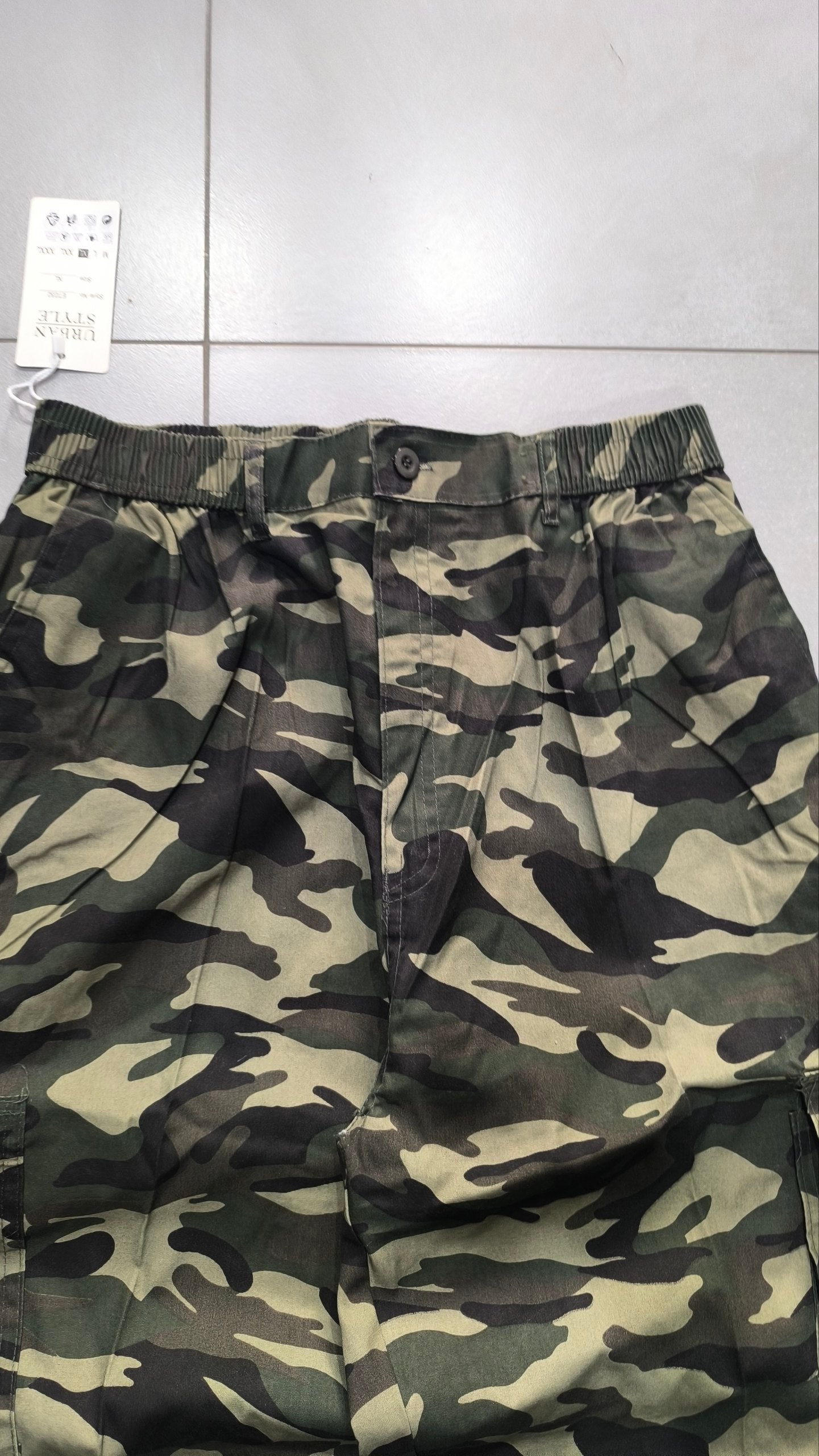 Bermuda cargo camouflage baggy vintage Y2K Jorts "Green"