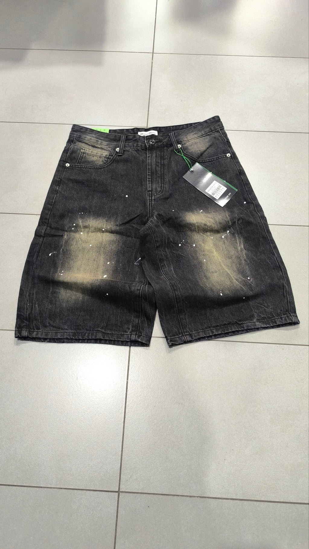 Denim Jeans Jorts Black Vintage Y2K Washed Sand