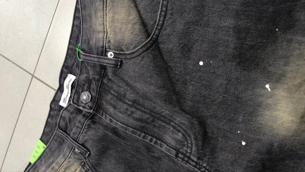 Denim Jeans Jorts Black Vintage Y2K Washed Sand