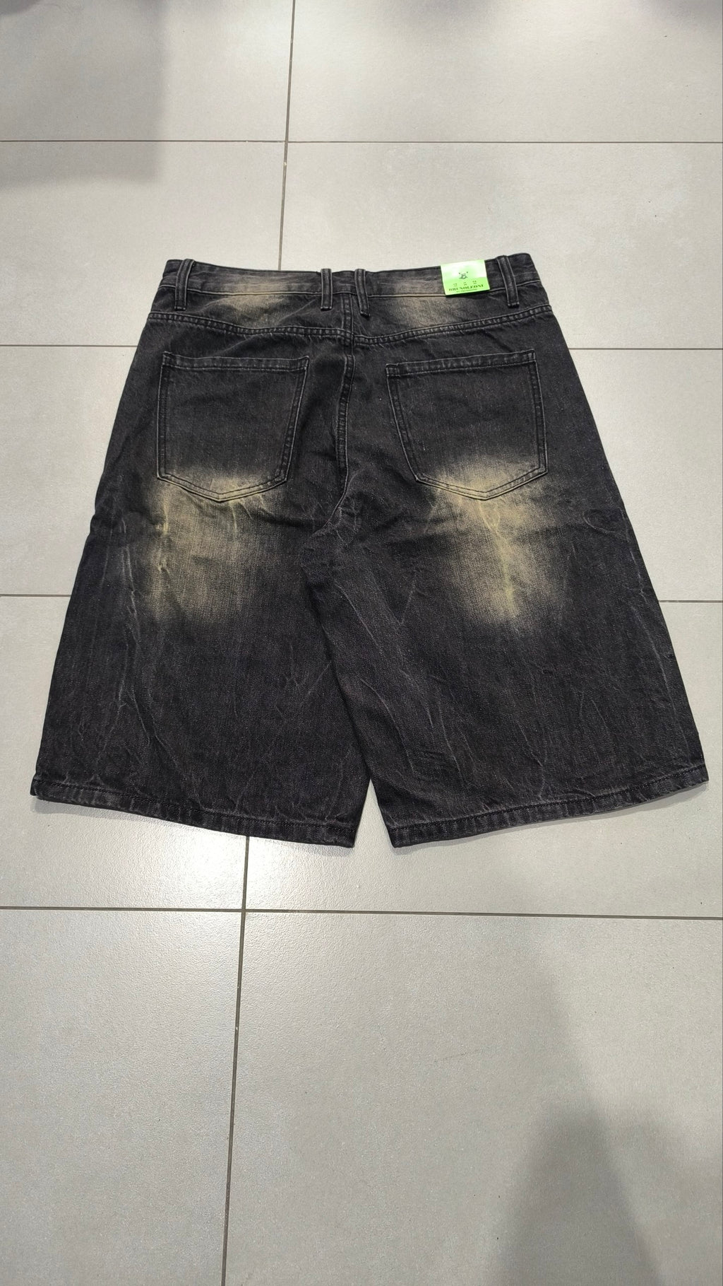 Denim Jeans Jorts Black Vintage Y2K Washed Sand