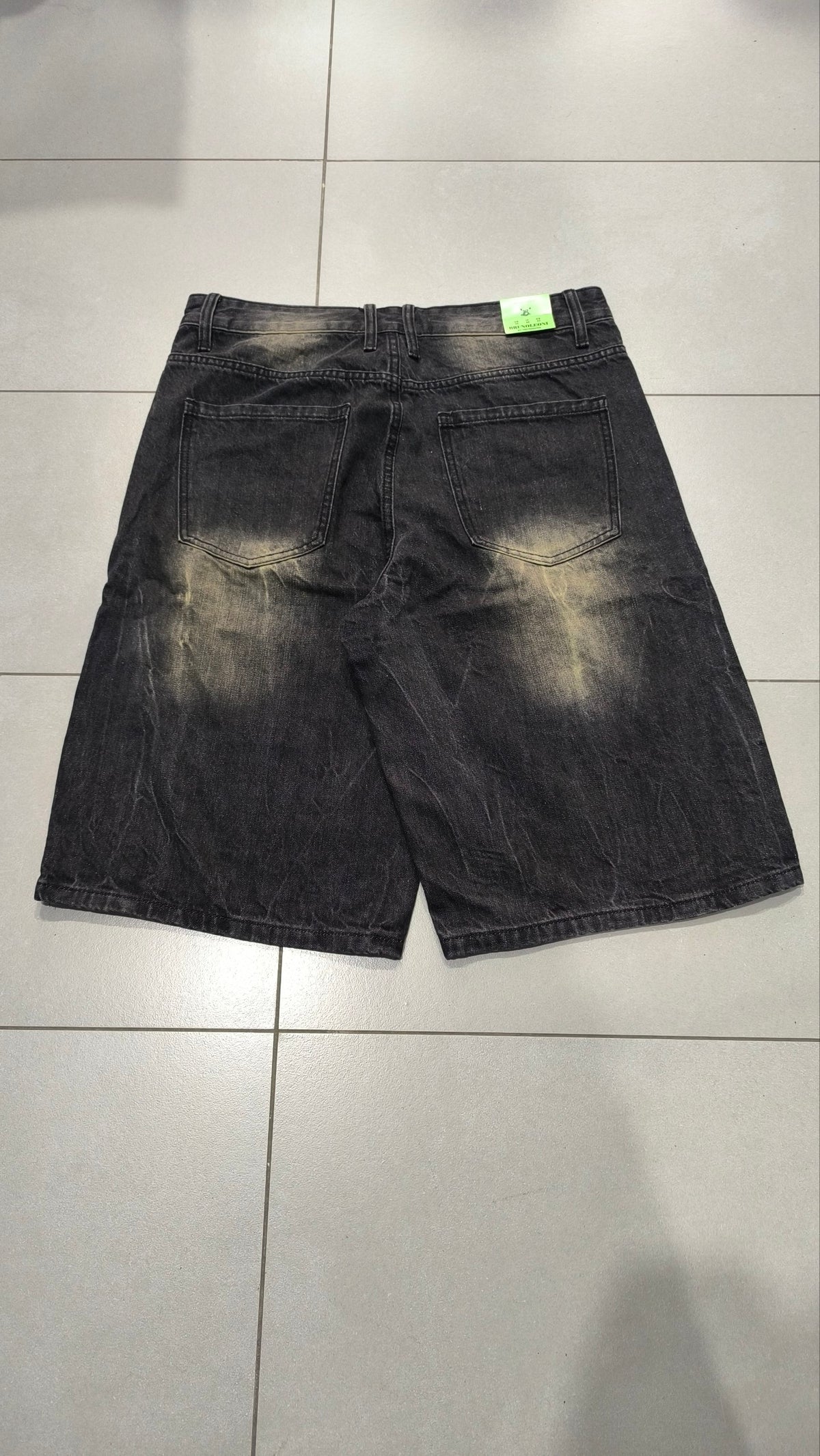 Denim Jeans Jorts Black Vintage Y2K Washed Sand