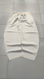 Pantalone uomo balloon Beige misto lino wide leg Baggy Fit - Linen Pants Vintage Y2K