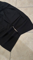 Pantalone nero balloon baggy fit uomo vintage Y2K elegante streetwear
