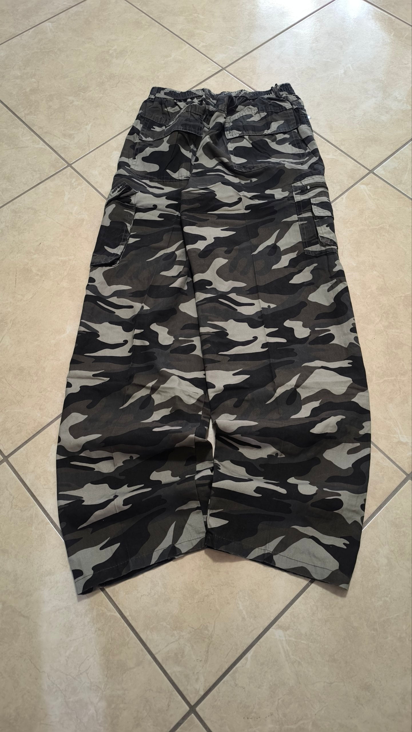Baggy Pants cargo camouflage baggy Fit vintage Y2K  - Pantalone Militare Oversize "Dark"