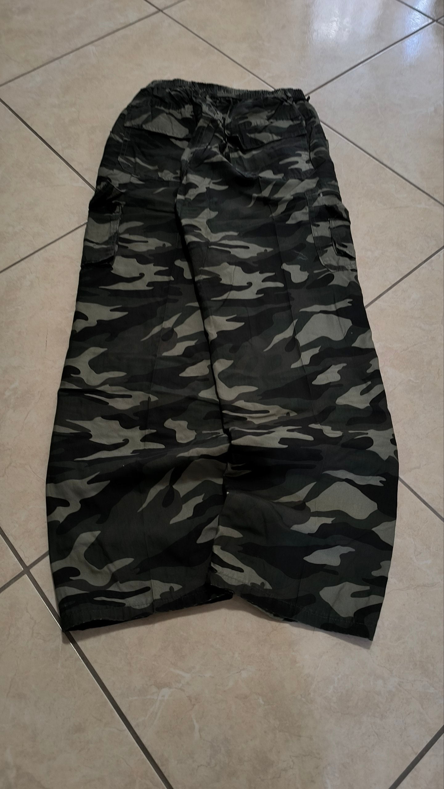 Baggy Pants cargo camouflage baggy Fit vintage Y2K  - Pantalone Militare Oversize "Green"