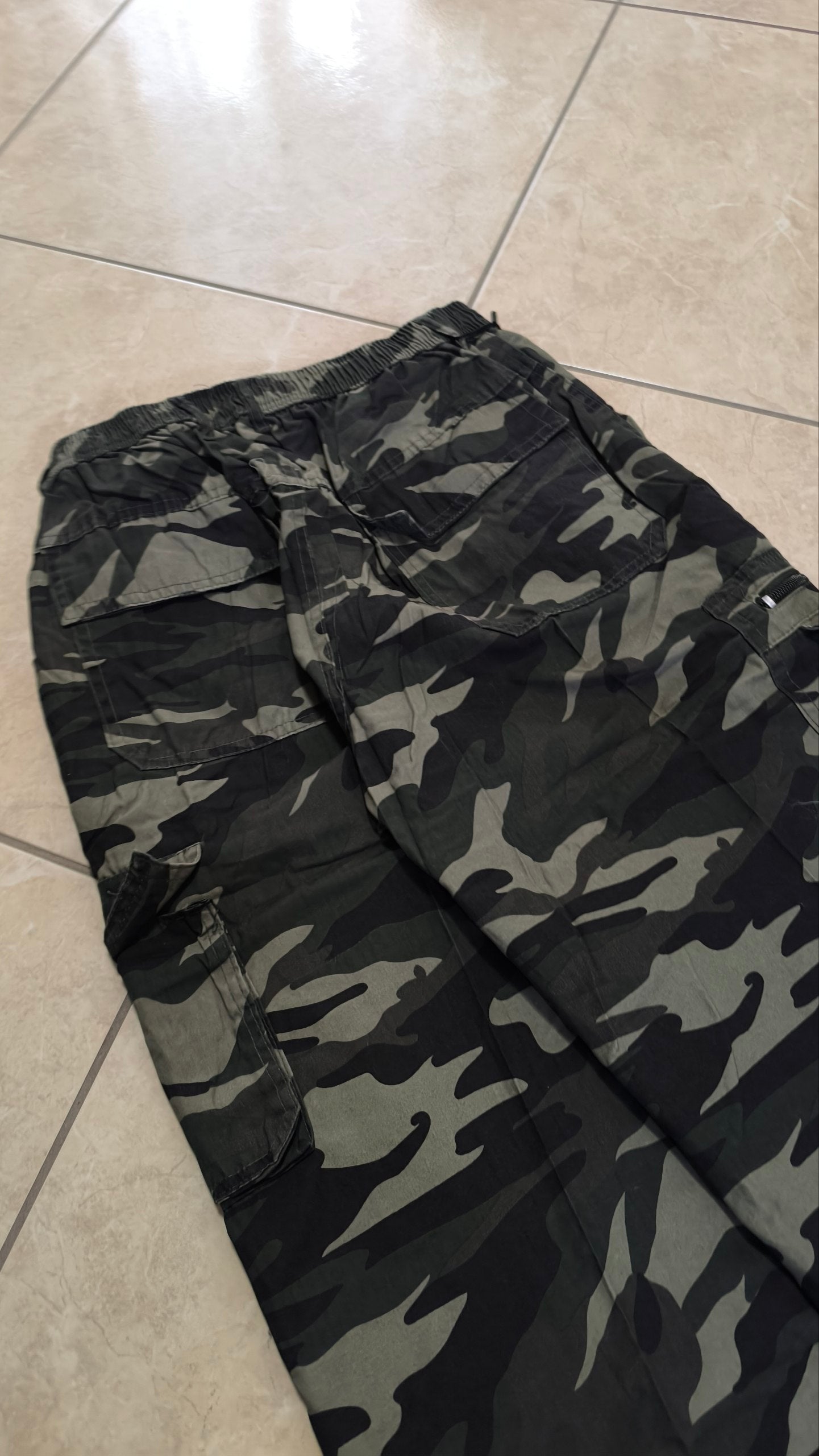 Baggy Pants cargo camouflage baggy Fit vintage Y2K  - Pantalone Militare Oversize "Green"
