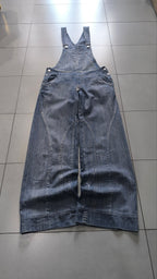 Salopette Jeans Donna Wide Leg Vintage Y2K Denim Baggy (S)