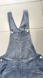 Salopette Jeans Donna Wide Leg Vintage Y2K Denim Baggy (S)