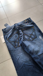 Jeans ENYCE uomo baggy wide leg blu Y2K vintage streetwear