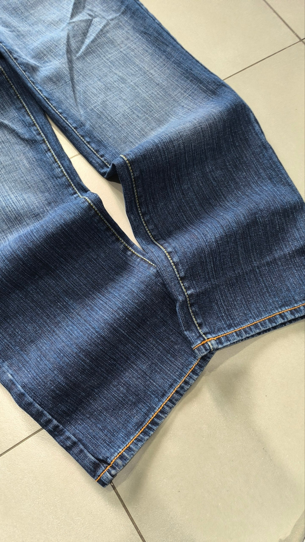 Jeans ENYCE uomo baggy wide leg blu Y2K vintage streetwear