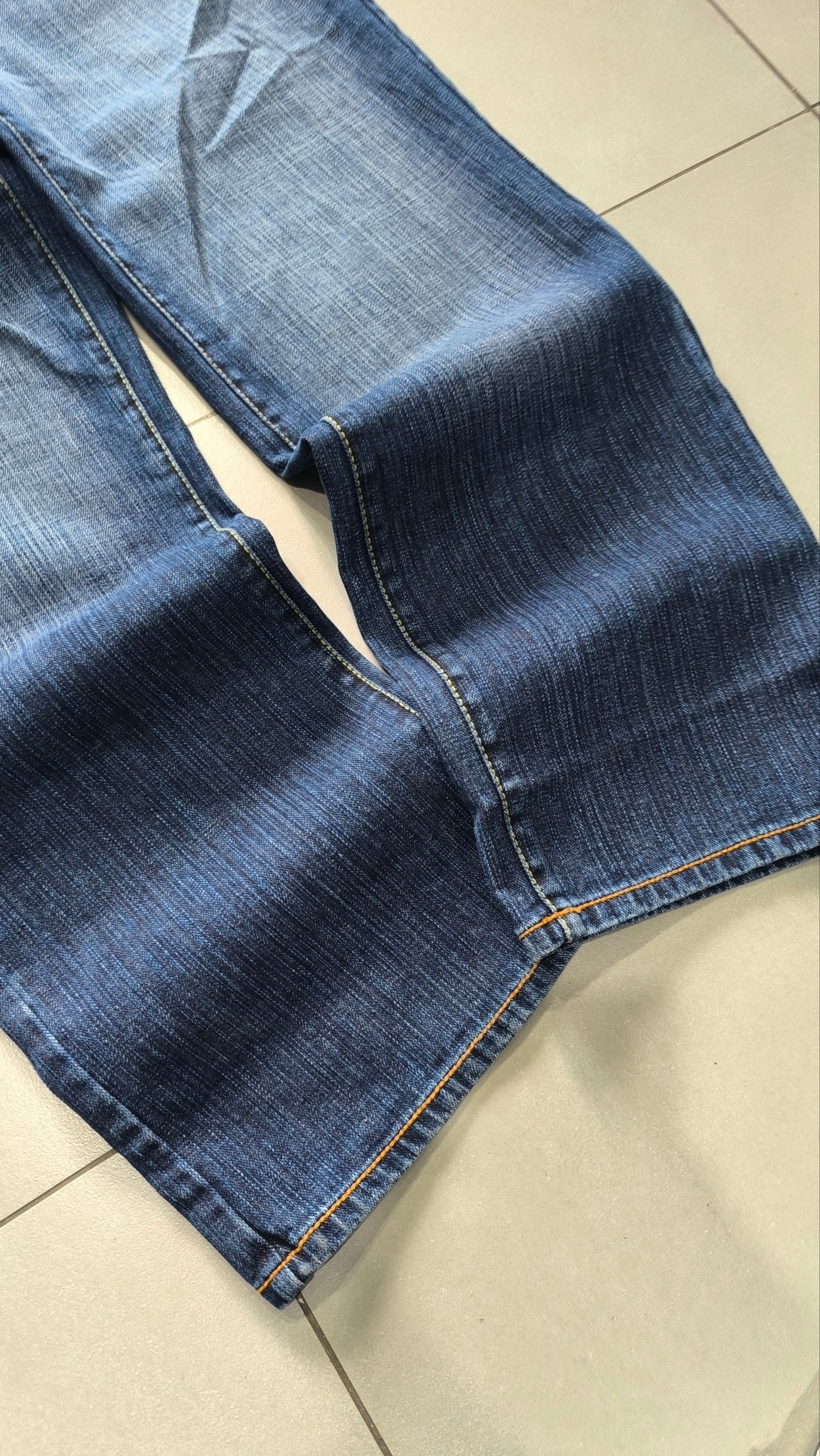 Jeans ENYCE uomo baggy wide leg blu Y2K vintage streetwear