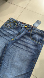 Jeans ENYCE uomo baggy wide leg blu Y2K vintage streetwear