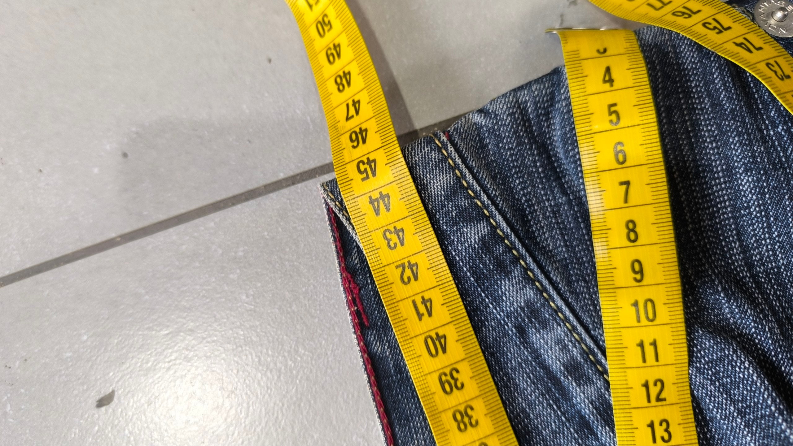 Jeans 96 Novantasei uomo baggy wide leg ricamati Y2K streetwear (L)