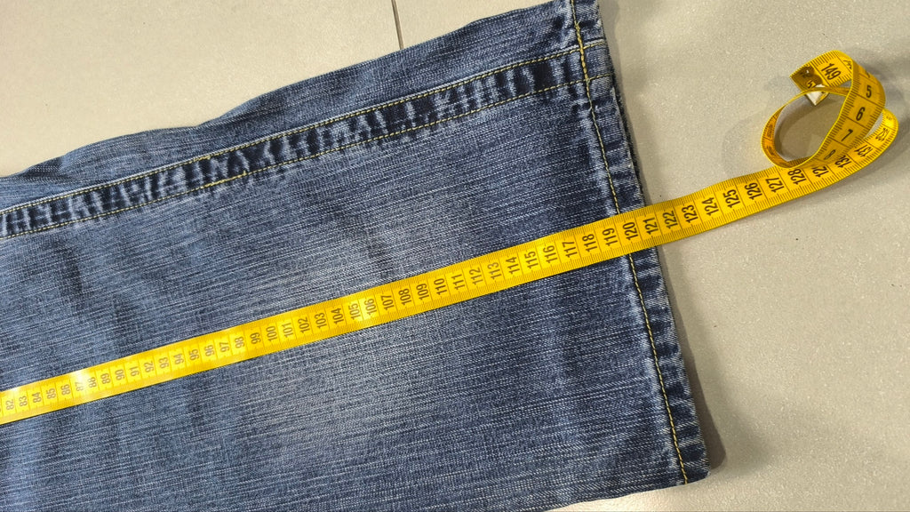 Jeans 96 Novantasei uomo baggy wide leg ricamati Y2K streetwear (L)