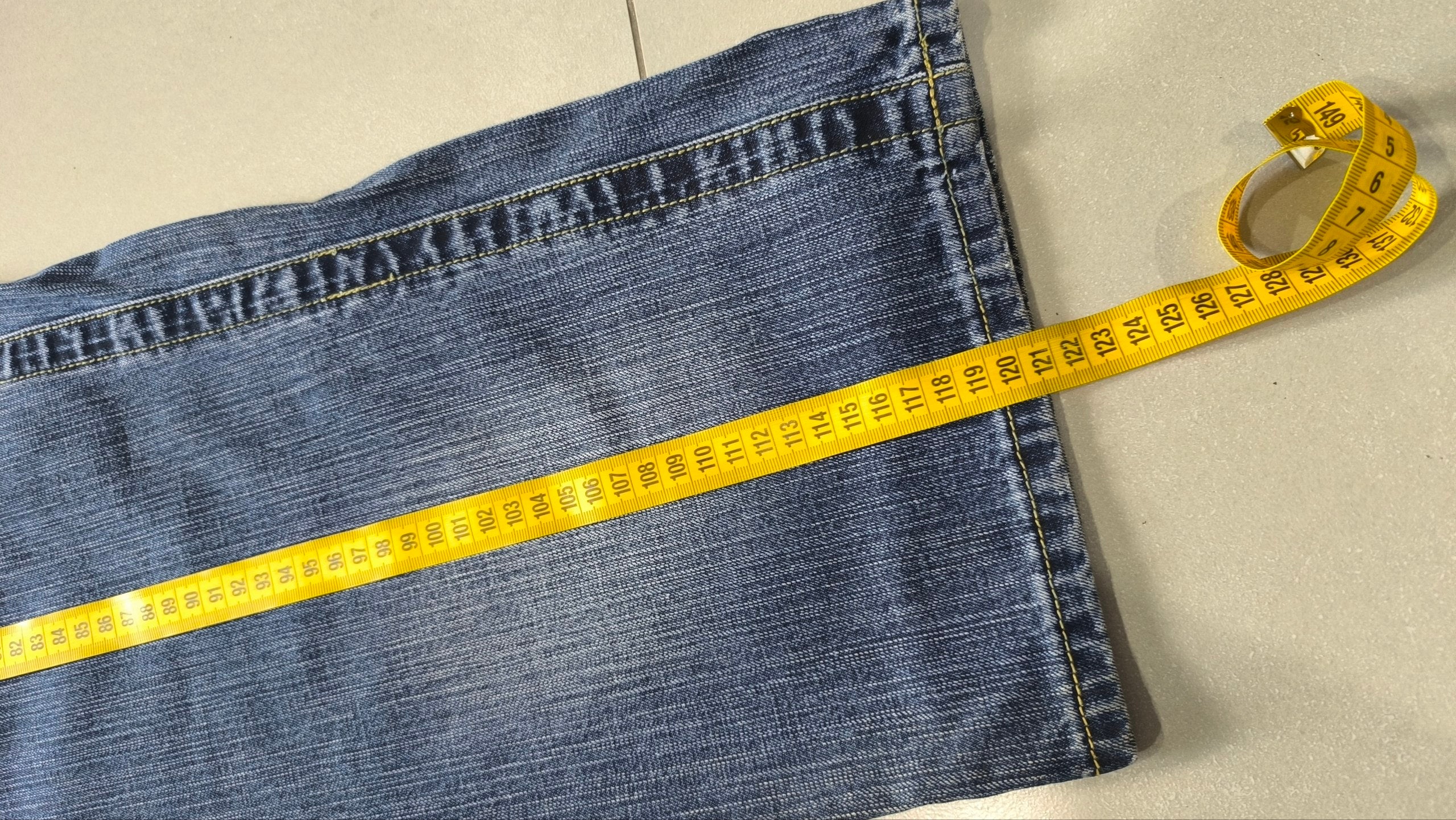 Jeans 96 Novantasei uomo baggy wide leg ricamati Y2K streetwear (L)