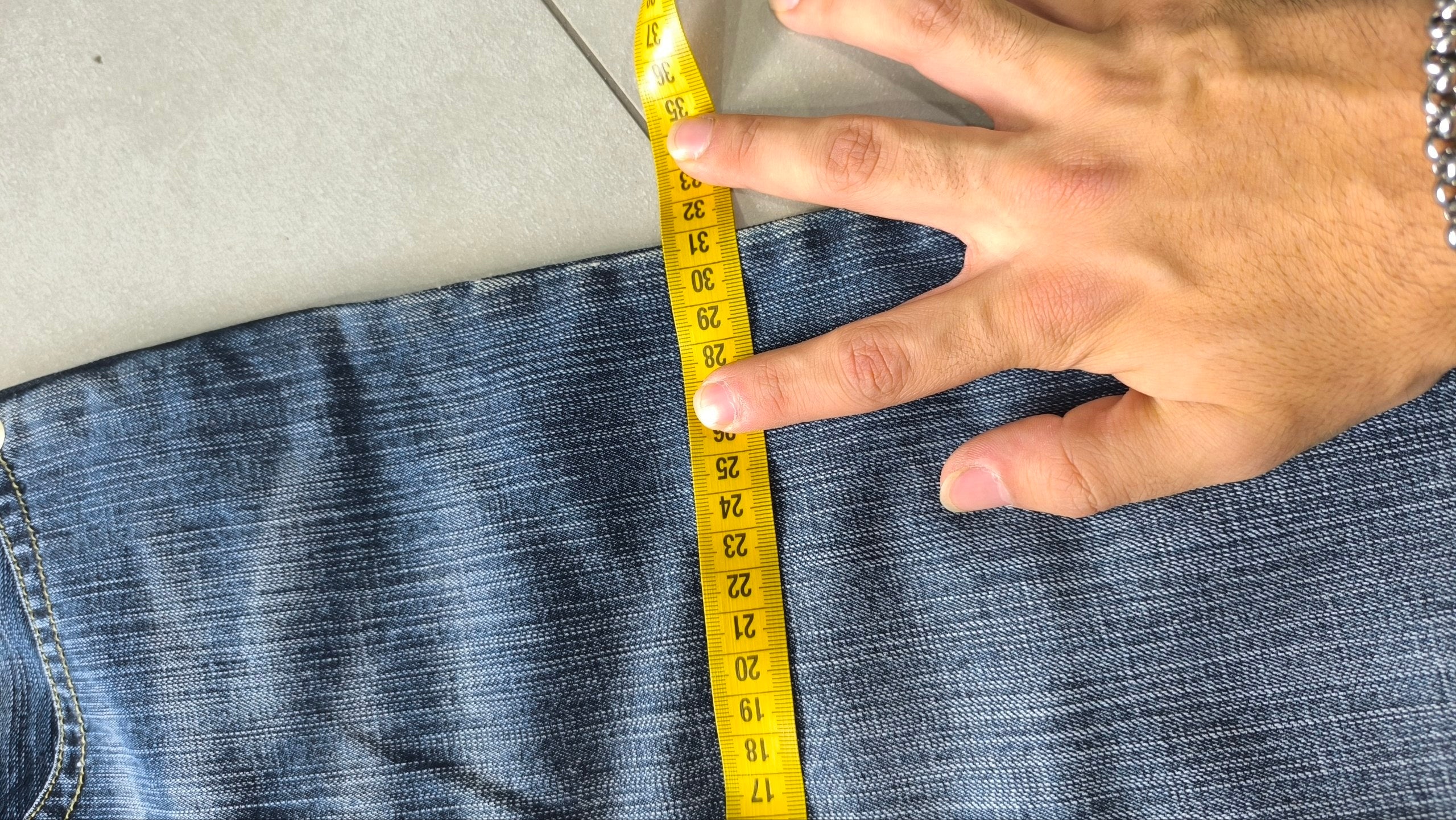 Jeans 96 Novantasei uomo baggy wide leg ricamati Y2K streetwear (L)