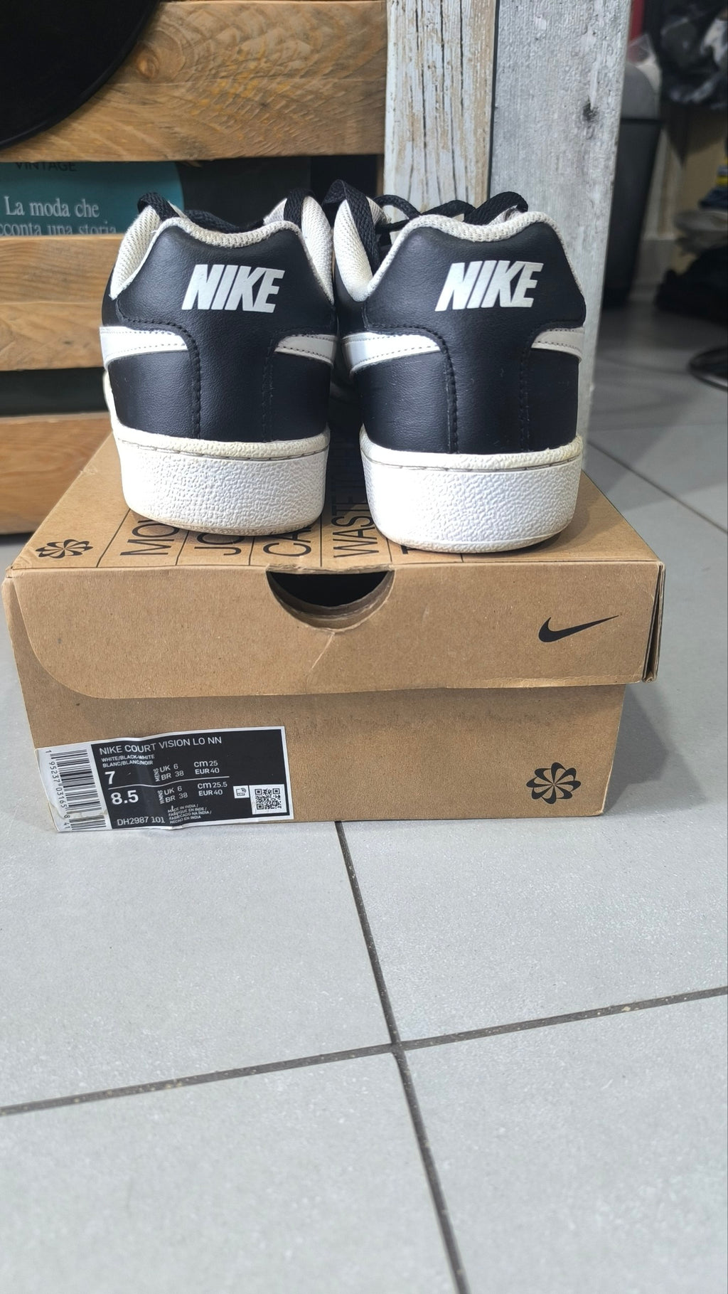 Nike Court Royale nere bianche uomo EU 42 sneakers basse